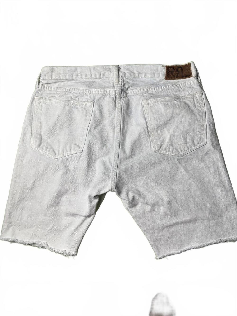 Y2K RRL Double RL Selvedge Denim Cutoff Shorts 36 USA
